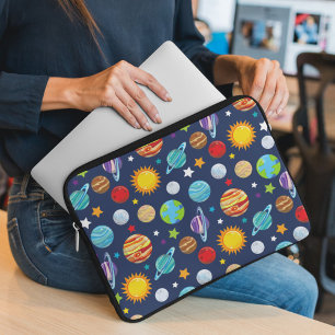 Housse Pour Ordinateur Portable Motif spatial, Planètes, Étoiles, Cosmos, Galaxie