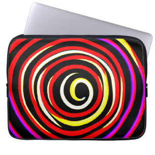 Housse Pour Ordinateur Portable Motif spiral coloré