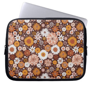 Housse Pour Ordinateur Portable Motif super Retro Flower Garden