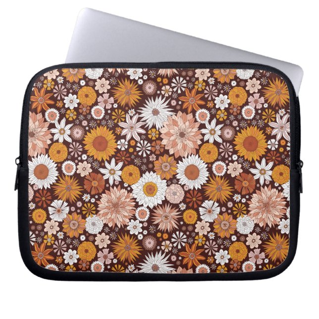 Housse Pour Ordinateur Portable Motif super Retro Flower Garden (Devant)