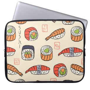 Housse Pour Ordinateur Portable motif sushi transparent