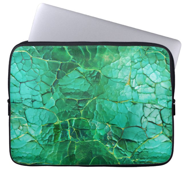 Housse Pour Ordinateur Portable Motif textuel turquoise vif (Devant)