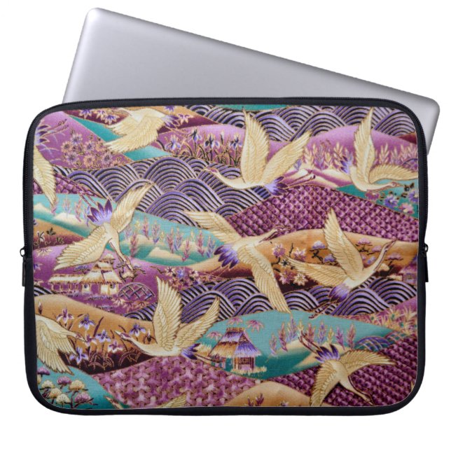 Housse Pour Ordinateur Portable Motif tissu textile (Devant)