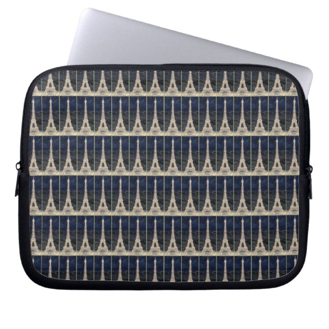 Housse Pour Ordinateur Portable Motif Tour Eiffel (Devant)