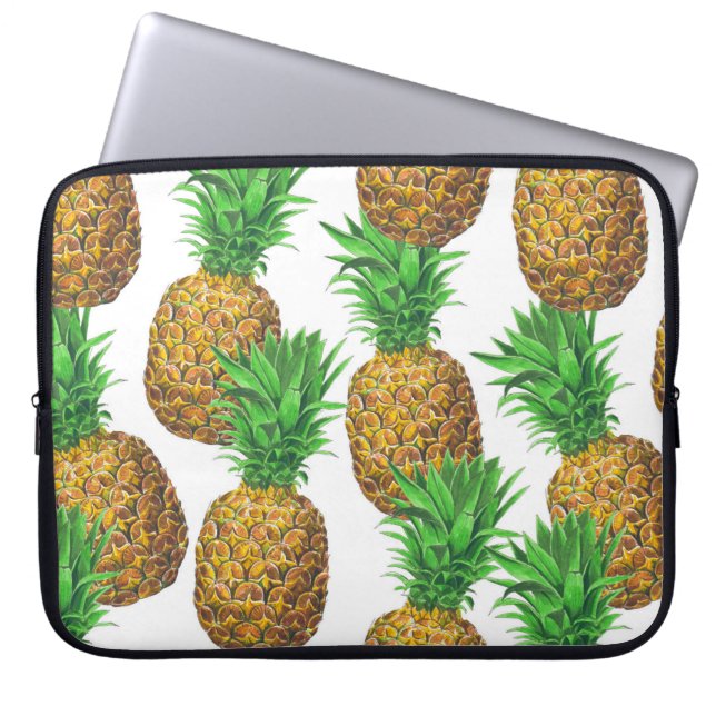 Housse Pour Ordinateur Portable Motif transparent avec ananas (Devant)