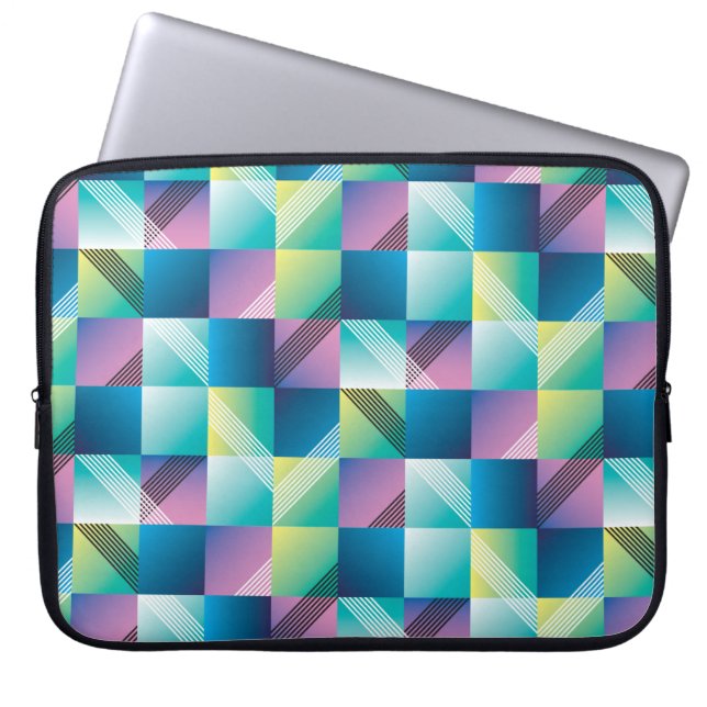 Housse Pour Ordinateur Portable Motif transparent de géométrie Abstraite (Devant)