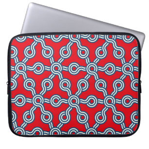 Housse Pour Ordinateur Portable motif transparent en réseau graphique avec hexagon
