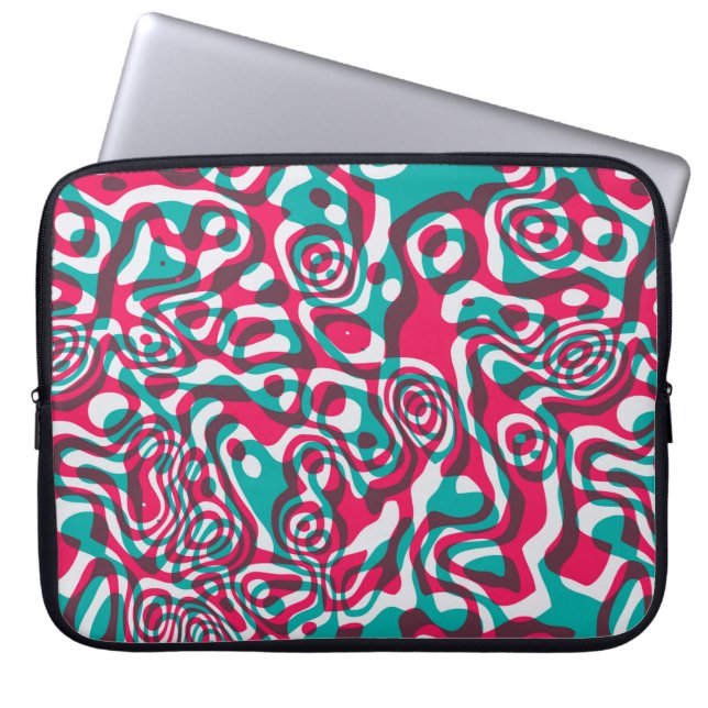 Housse Pour Ordinateur Portable Motif transparent psychédélique (Devant)