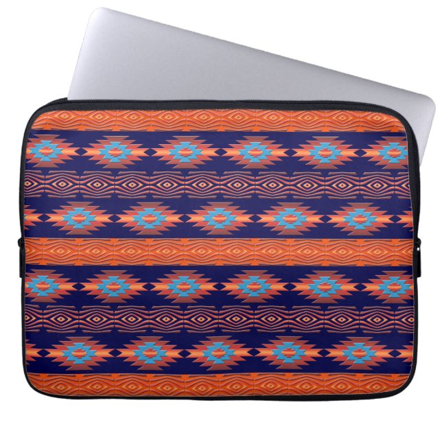 Housse Pour Ordinateur Portable Motif tribal ethnique du sud-ouest. (Devant)