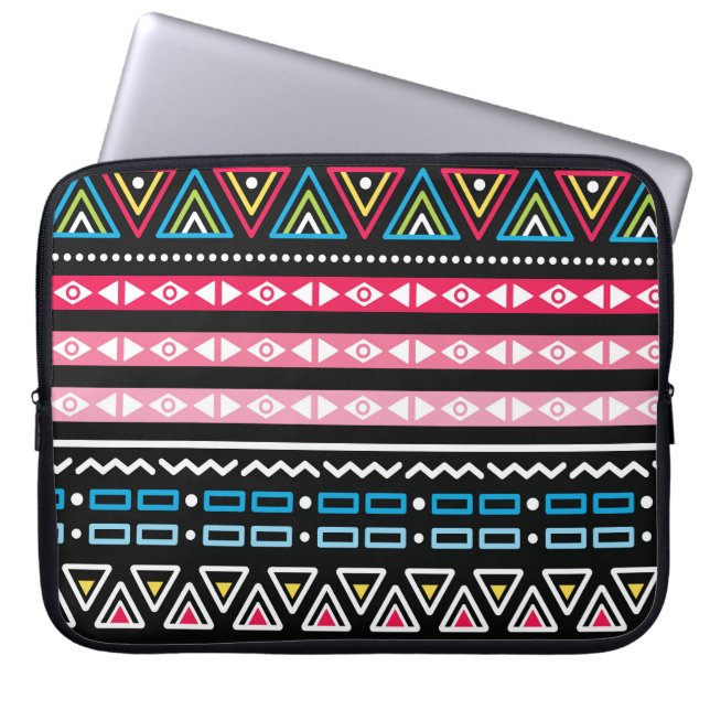 Housse Pour Ordinateur Portable Motif tribal sans couture aztèque traditionnel (Devant)