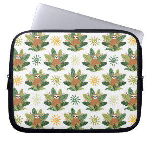 Housse Pour Ordinateur Portable Motif tropical de paresse