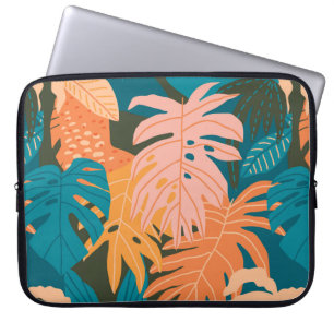 Housse Pour Ordinateur Portable Motif tropical feuille coloré