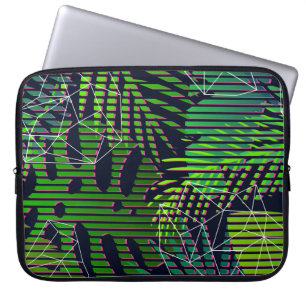 Housse Pour Ordinateur Portable Motif tropicale sans couture avec plantes tropicau