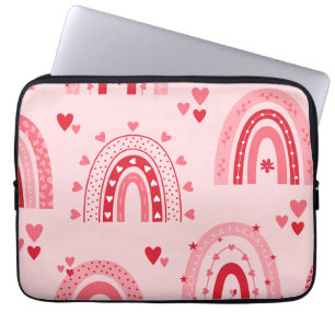 Housse Pour Ordinateur Portable Motif Valentine 2023 Arrière - plan avec amour du