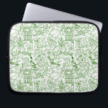 Housse Pour Ordinateur Portable Motif vert de biologie<br><div class="desc">Caractéristiques de conception ce qu'un motif de diverses images s'est rapportées à la biologie et au champ médical.</div>