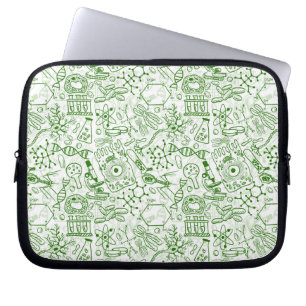 Housse Pour Ordinateur Portable Motif vert de biologie