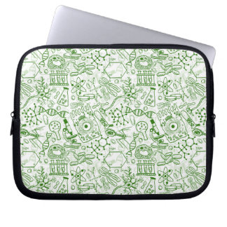 Housse Pour Ordinateur Portable Motif vert de biologie
