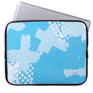 Housse Pour Ordinateur Portable motif vintage Abstrait et transparent. Colo répéti