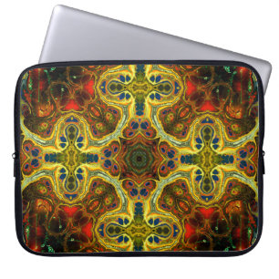 Housse Pour Ordinateur Portable motif vintage Art nouveau en vert, y
