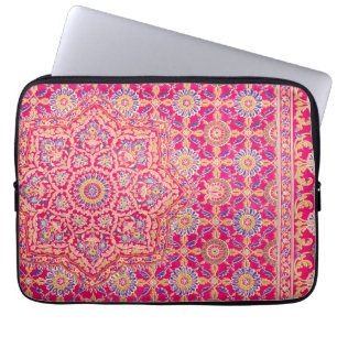 Housse Pour Ordinateur Portable Motif vintage de broderie indienne