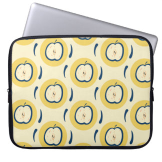 Housse Pour Ordinateur Portable motif vintage sans soudure avec pomme. 