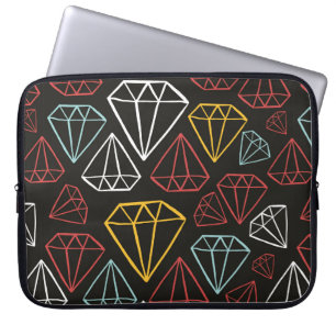 Housse Pour Ordinateur Portable motif vintage transparent, éléments de conception