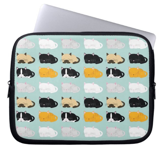 Housse Pour Ordinateur Portable Motif Whimsical Cats (Devant)