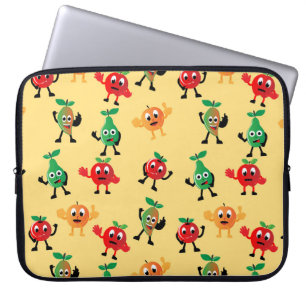 Housse Pour Ordinateur Portable Motifs de design avec joli caractère de fruits
