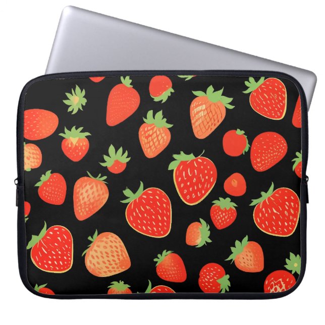 Housse Pour Ordinateur Portable Motifs de fraises (Devant)