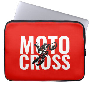 Housse Pour Ordinateur Portable Motocross Motorcycle Sport Pop Art