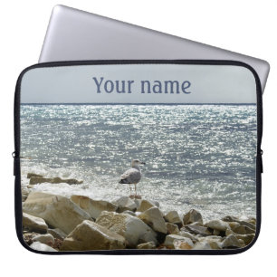 Housse Pour Ordinateur Portable mouette et ressac