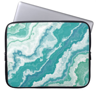 Housse Pour Ordinateur Portable mousse de mer marbrée :