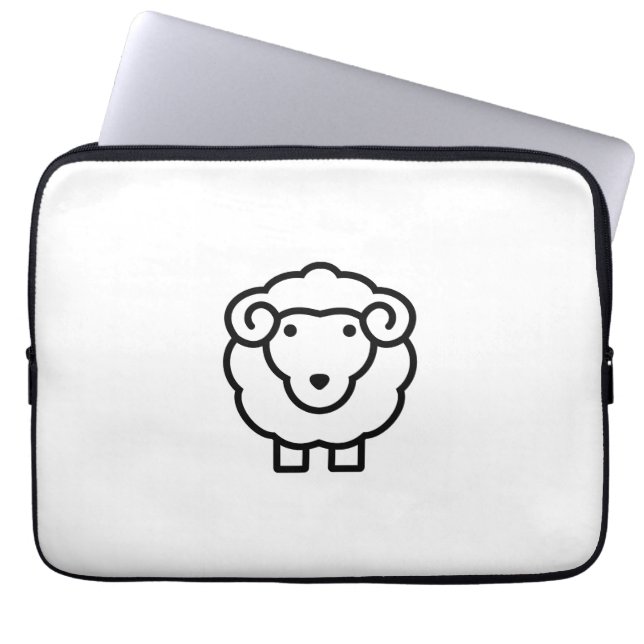 Housse Pour Ordinateur Portable Mouton (Devant)