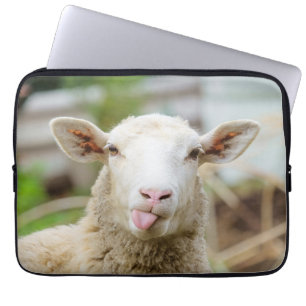 Housse Pour Ordinateur Portable Mouton montrer langue