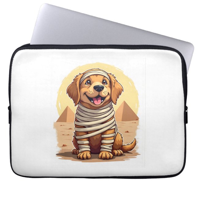 Housse Pour Ordinateur Portable Mummy Golden Retriever (Devant)