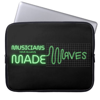 Housse Pour Ordinateur Portable Musiciens Fabriqués Vagues Portable De 15 Pouces