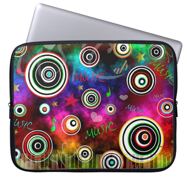 Housse Pour Ordinateur Portable Musique (Devant)