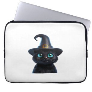 Housse Pour Ordinateur Portable Mystic Kitty - Halloween Chat classique T-shirt
