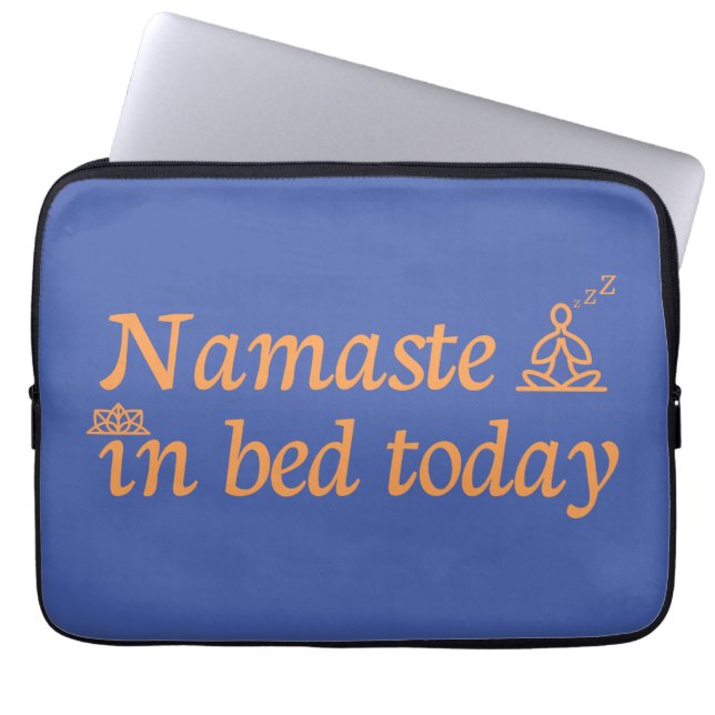 Housse Pour Ordinateur Portable Namaste in Bed (Devant)