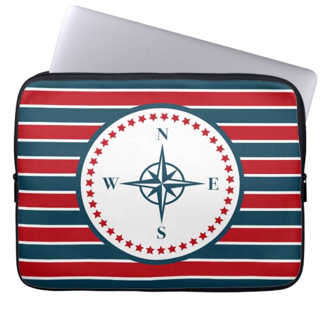 Housse Pour Ordinateur Portable Nautical design (Devant)