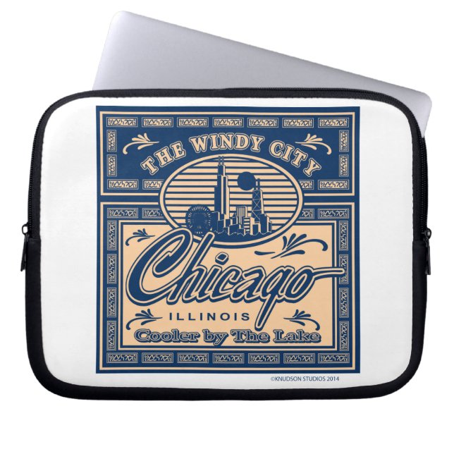 Housse Pour Ordinateur Portable Navy Pier Chicago (Devant)