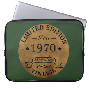 Housse Pour Ordinateur Portable Né en 1970 anniversaire vintage