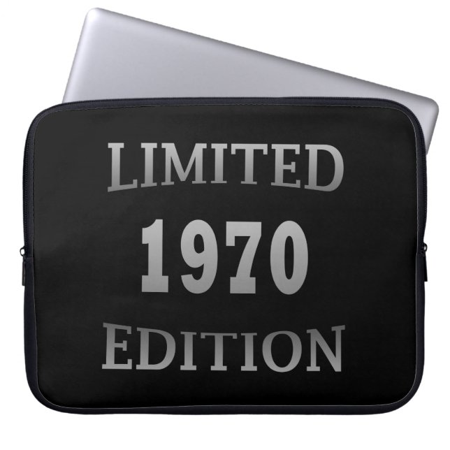 Housse Pour Ordinateur Portable né en 1970 édition limitée cadeau d'anniversaire (Devant)