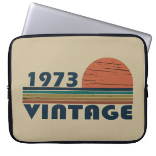 Housse Pour Ordinateur Portable Né en 1973 cadeau d'anniversaire vintage