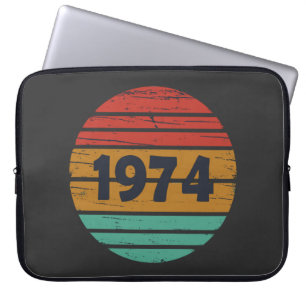 Housse Pour Ordinateur Portable Né en 1974 cadeau d'anniversaire vintage