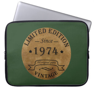 Housse Pour Ordinateur Portable Né en 1974 cadeau d'anniversaire vintage