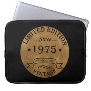Housse Pour Ordinateur Portable Né en 1975 vintage 50e anniversaire