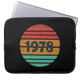 Housse Pour Ordinateur Portable Né en 1978 cadeau d'anniversaire vintage