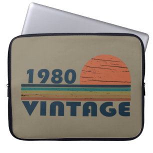 Housse Pour Ordinateur Portable Né en 1980 anniversaire vintage