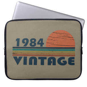 Housse Pour Ordinateur Portable né en 1984 cadeau d'anniversaire vintage
